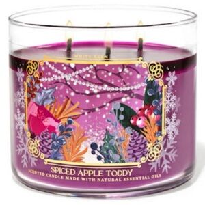 Bath & Body Works Spiced Apple Toddy 3 Wick Candle With Decorative Lid
